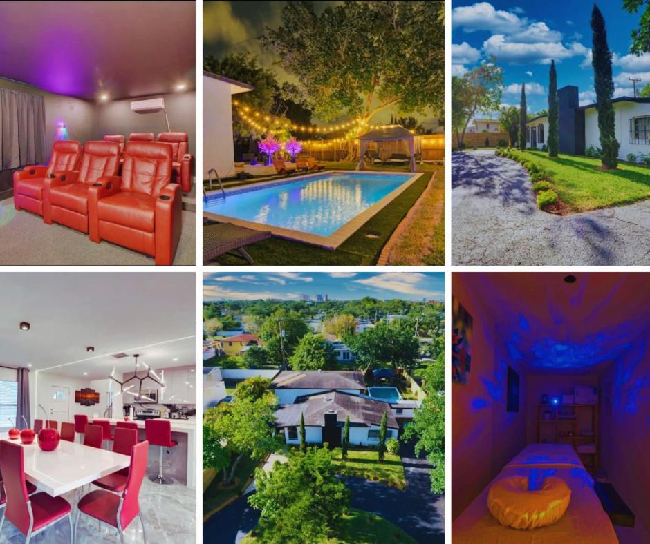 Villa Flaming House With Cinema, Pool & Chill Area Miami Esterno foto